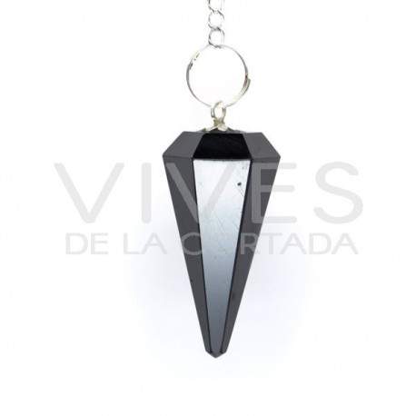 Péndulo Facetado de Hematite