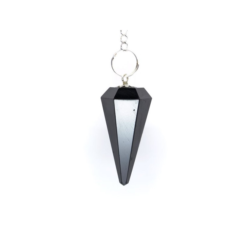 Péndulo Facetado de Hematite