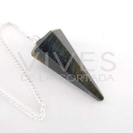 Péndulo Facetado de Ojo de Halcón