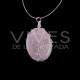 Pink Quartz Pendant and Roded Life Tree - Silver Bath