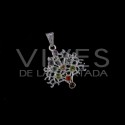 Colgante Filigrana con Minerales de los Chakras - Baño de Plata