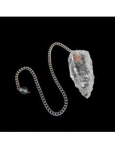 Péndulo en Bruto de Cuarzo Blanco 2