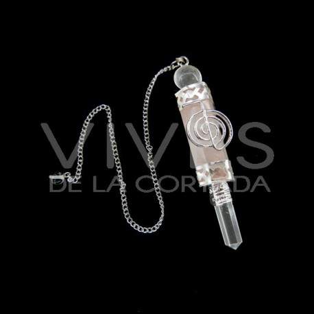 Pendulo Cho-Ku-rey cuarzo rosa