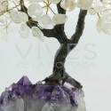 Árbol de Cuarzo Grande con Base de Drusa Amatista