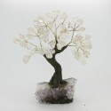 Tree of Quartz Small with Amethyst Druse Base