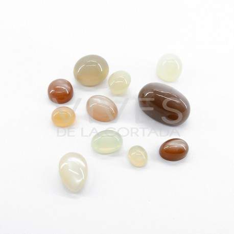 Adularia cabochons (10gr. Pack)