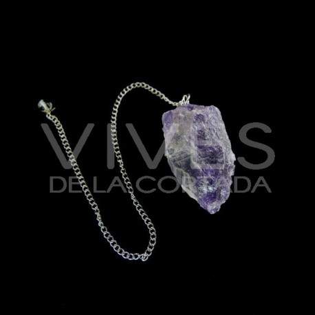 Péndulo en Bruto de Amatista 