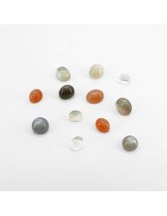 Cabujónes Pequeños de Adularia