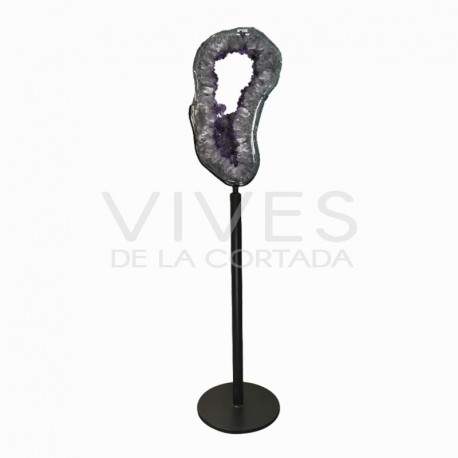 Amethyst druse with metal base A32