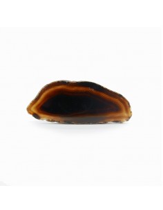 Petite plaque d'agate teintée noire 2