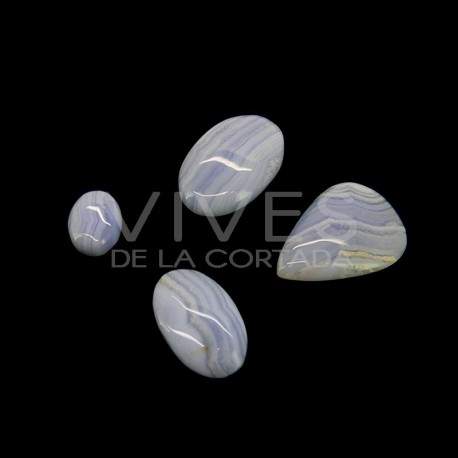 Blue Chalcedony Cabochon (Pack 25gr)