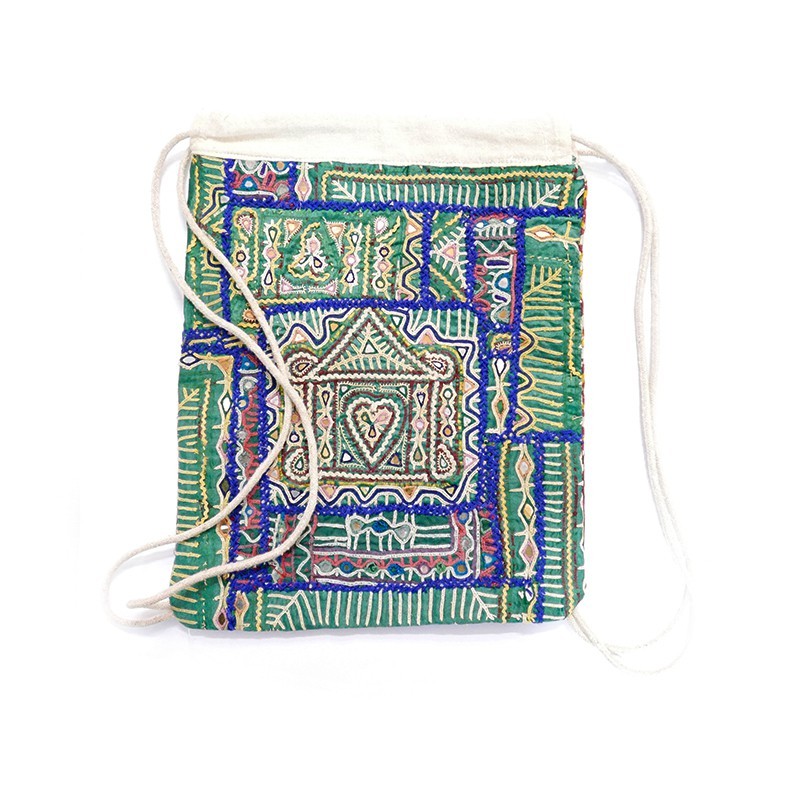 Mochila de cordas de tecido