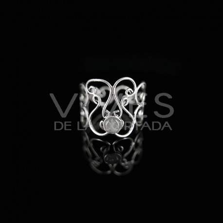 Anillo con Baño de Plata A24