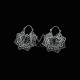 Earrings Flor Mandala Silver Bath -P20-