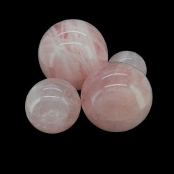 Sfere in quarzo rosa di qualità extra