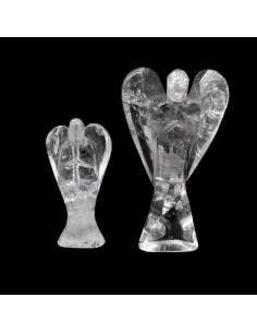 Angels carved in Quartz white.