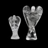 Anges sculptés en quartz blanc