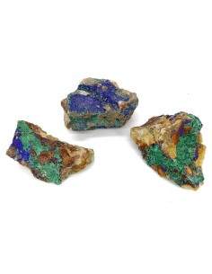 Azurite en bruto con malaquita. Pack 0,250Kg