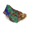 Azurite em bruto com malaquite
