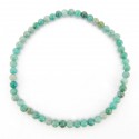 Bracelet of Chrysocolla 4mm