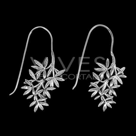 Boucles d'oreilles Pendentifs plaqués argent -P47-