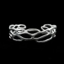 Pulseira com banho de prata -B28-