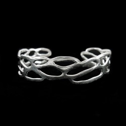 Brazalete en Baño de Plata -B28-