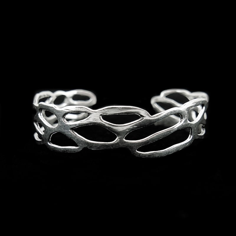 Brazalete en Baño de Plata -B28-