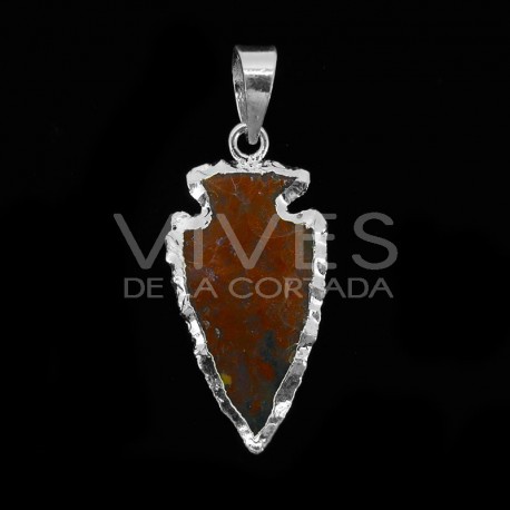 Pendentif plaqué argent -C35-