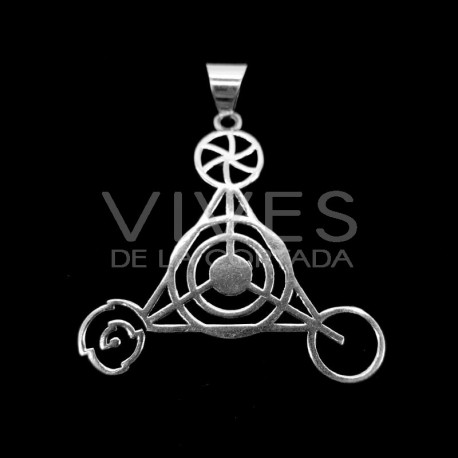 Pendentif plaqué argent -C42-