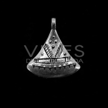 Pendentif plaqué argent -C44-