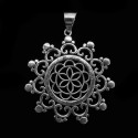 Pendentif plaqué argent -C63-