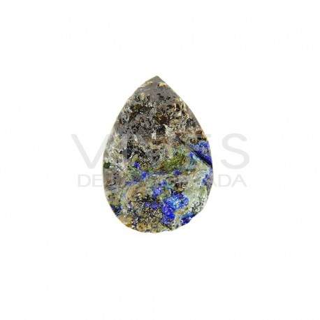 Cabujón de Azurita con Malquita