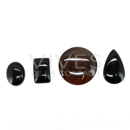 Cabochon d'obsidienne assortie (paquet de 30gr)