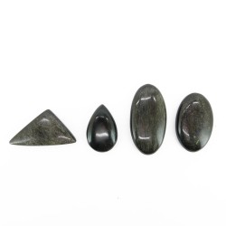 Cabujón de Obsidiana Plateada (Pack 30gr)