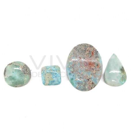 Cabujón de Larimar "A" (Pack 20gr)