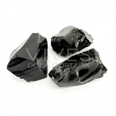 Pacote de obsidiana áspera média 1Kg
