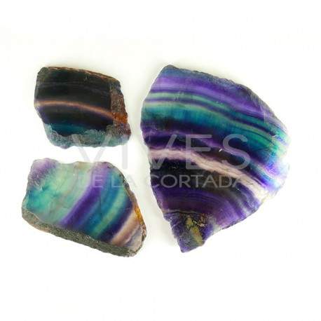 Fluorite arc-en-ciel paquet d'assiettes 500gr