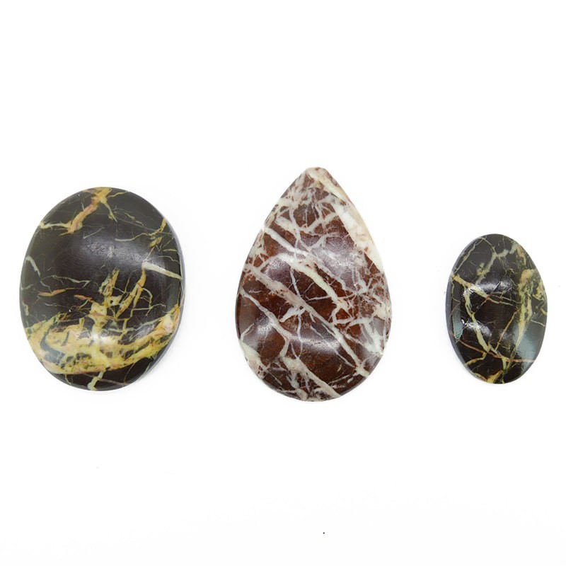 Cabujón de Jaspe Marrón (Pack 30gr)