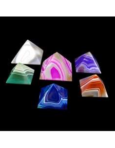 Pirámides de Ágata Teñidas Pack 250gr