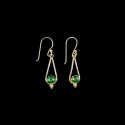 Pendientes de Bronce con Mineral -102-