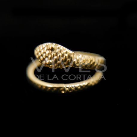 Anillo de Bronce Cola de Serpiente Regulable