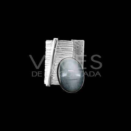 Colgante de Ojo de Gato en Plata de Ley 925 (B17)