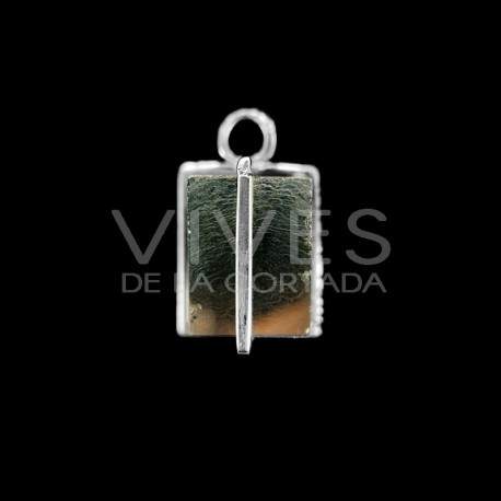 Colgante de Pirita Cúbica en Plata de Ley 925 (L63)