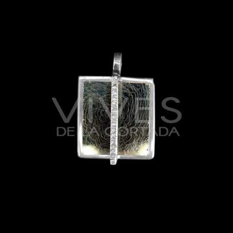 Colgante de Pirita Cúbica en Plata de Ley 925 (L63)