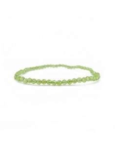 Pulsera de Peridoto Facetada 3mm