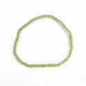 Pulseira de peridoto facetado 3mm
