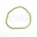 Pulsera de Peridoto Facetada 3mm
