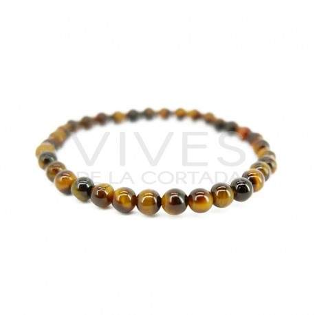 Pulsera Infantil de Ojo de Tigre 4mm