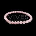 Pulsera Infantil de Cuarzo Rosa 4mm